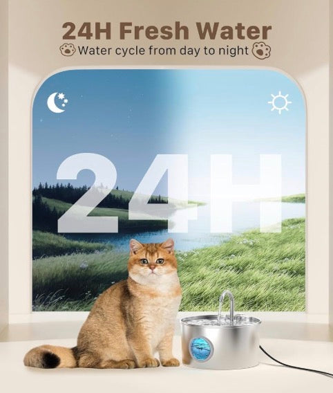 Stainless steel Pet water fountain